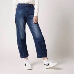 Ruti Barrel Stretch Crop Denim Pants